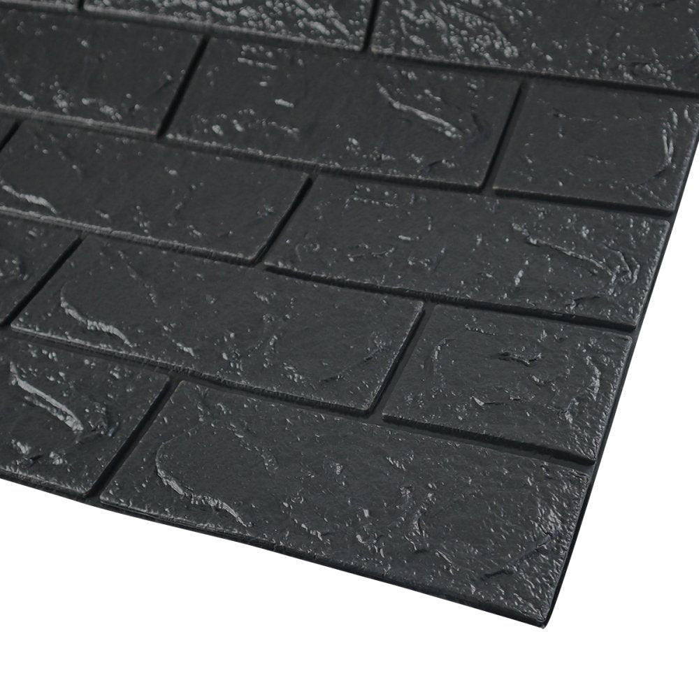 PLACA DECORATIVA 3D 70X77CM PRETA