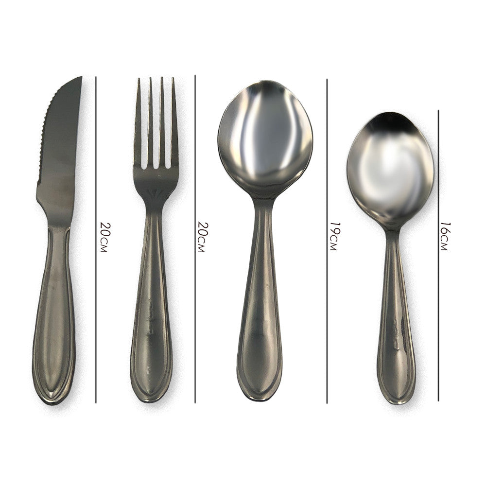 Conjunto de Talheres em Aço Inox 24 Peças