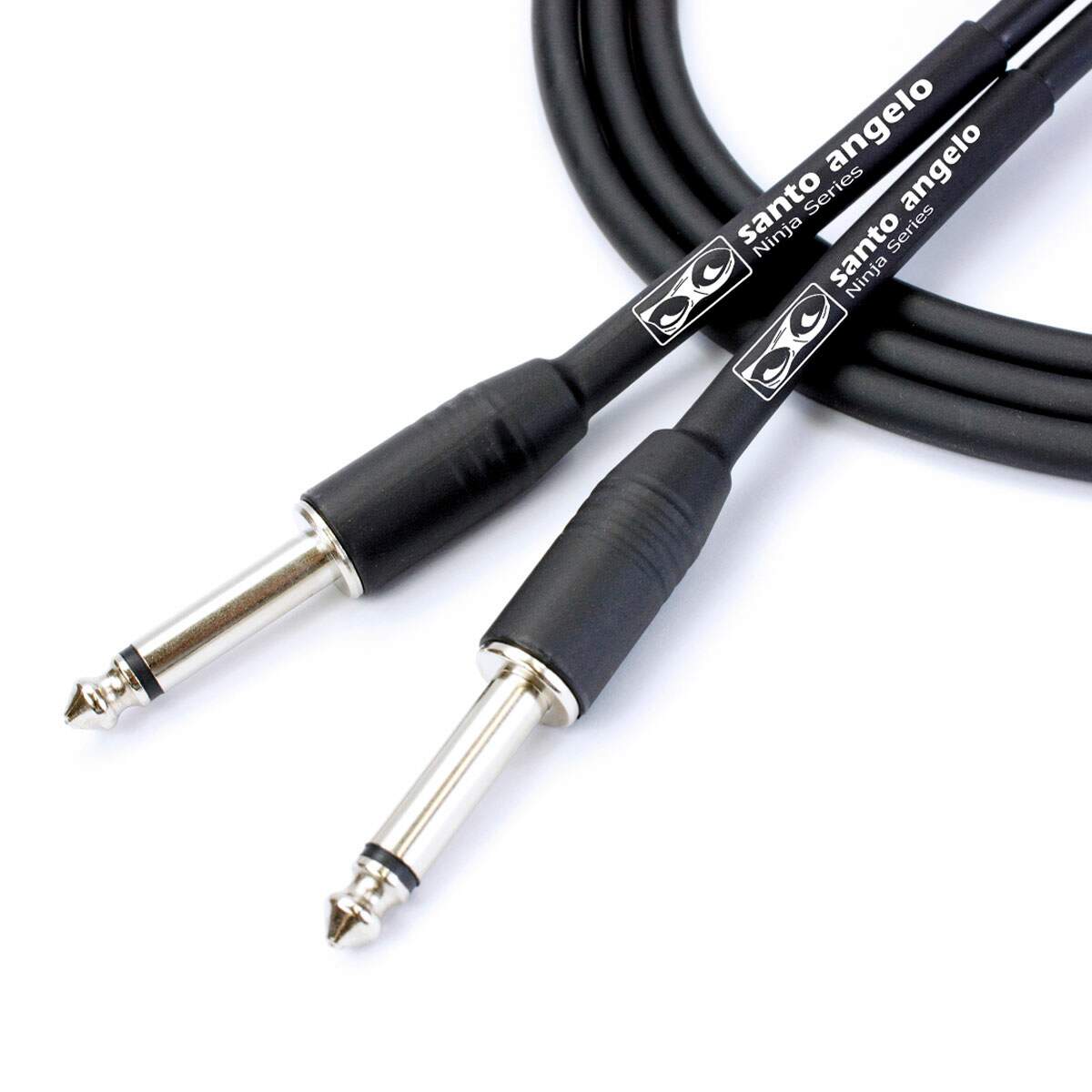 Cabo De Guitarra Ninja Cable 0,20 Mm Conector P10/p10 03ft 91 Centímetros Preto