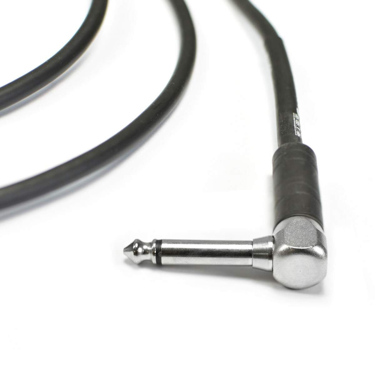Cabo De Guitarra Angel 0,30mm Conector P10/p10 90º 10ft 3,05 Metros Preto