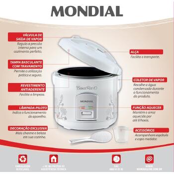 Panela Arroz Mondial 10 Xicaras - 4210-05