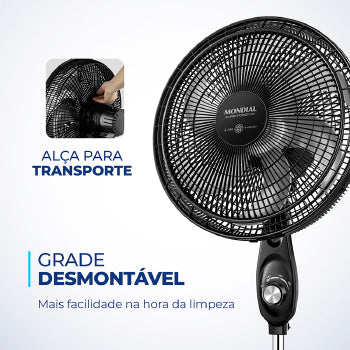 Vent 40cm Mondial Coluna Super Power 140w 6pas Vsp-40c-nb - 5389-02