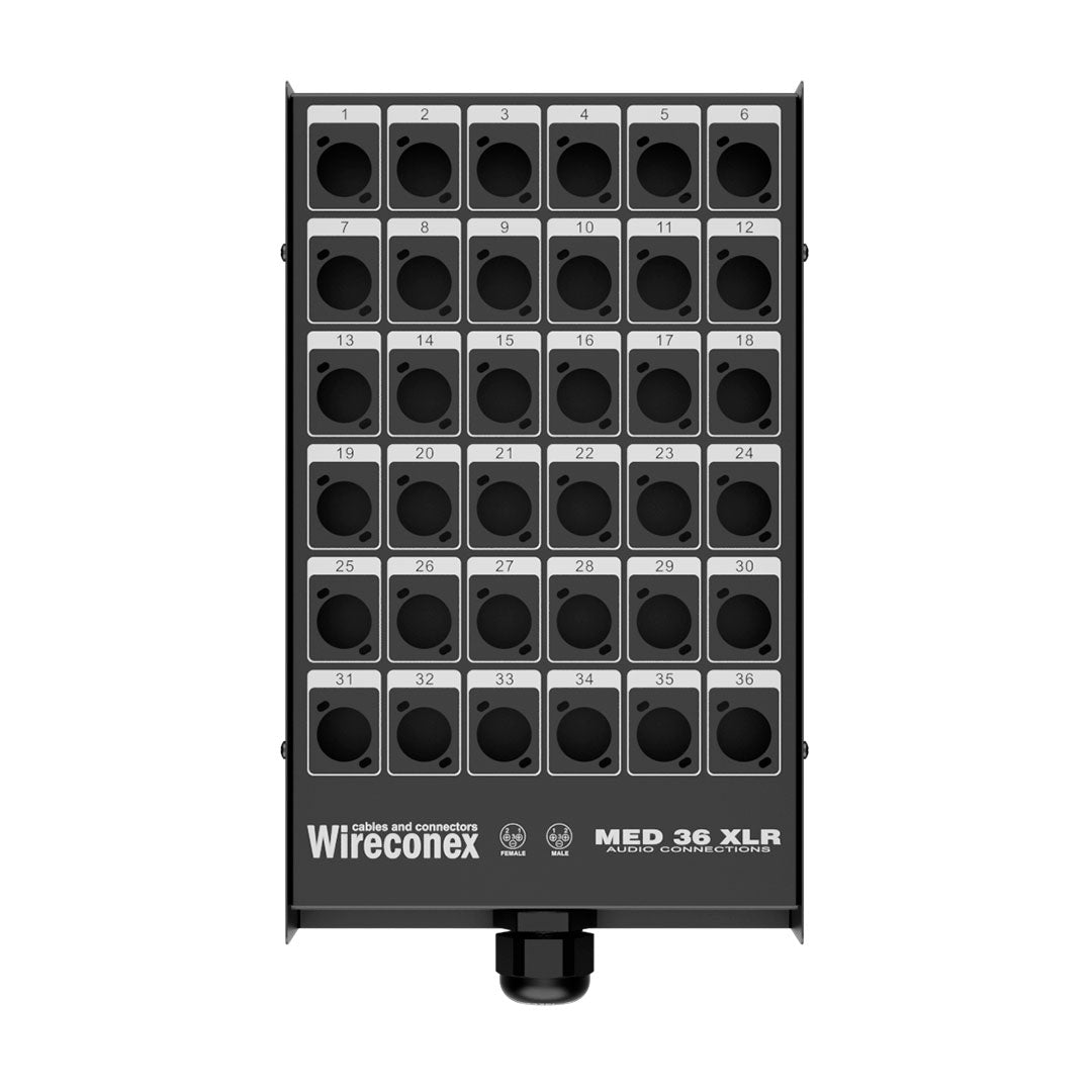 Med2 36 1sn - Painel 36 Furacoes Xlr Sem Conectores C/