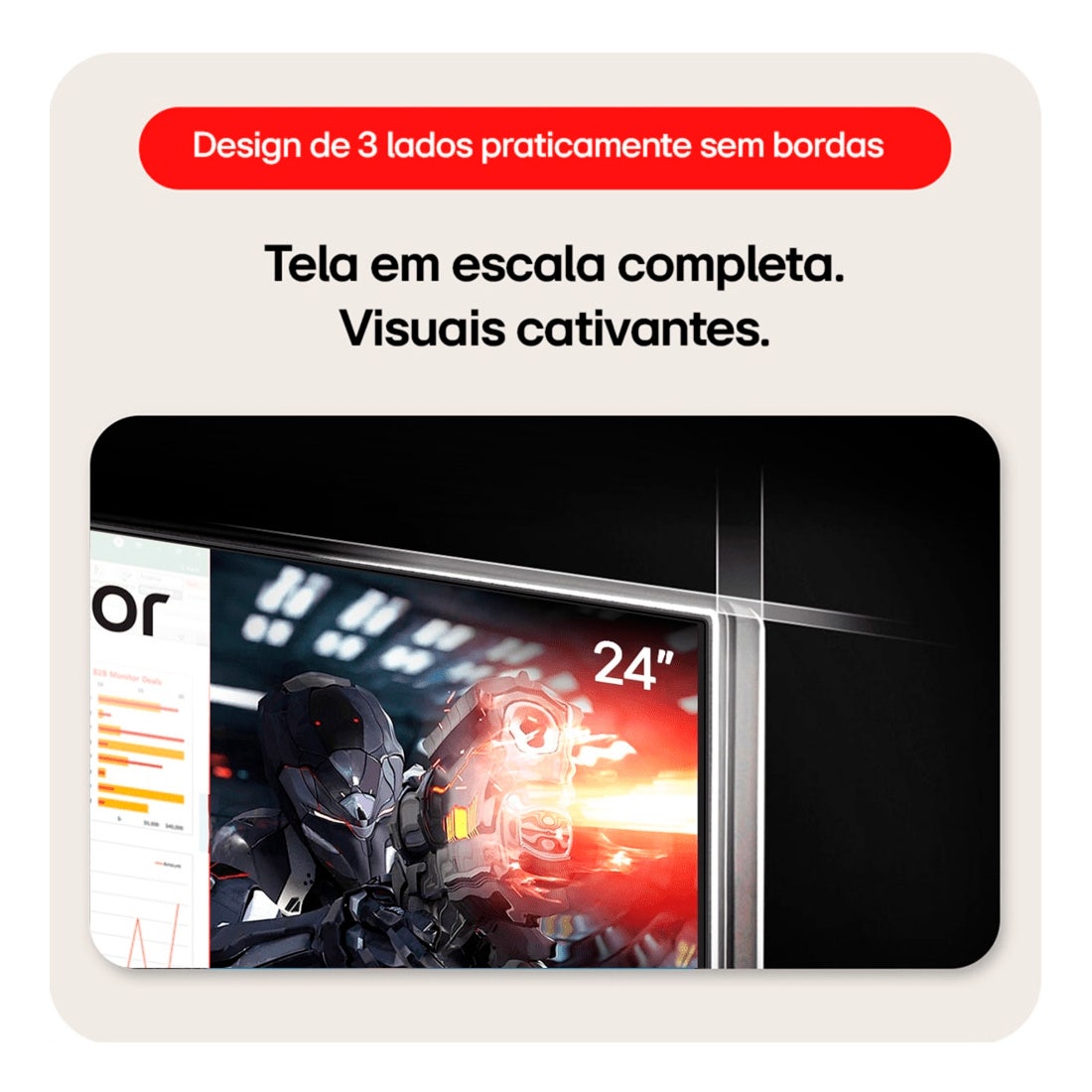 Monitor LG Gamer 24" 100Hz 5ms Full HD - 24MS500-B