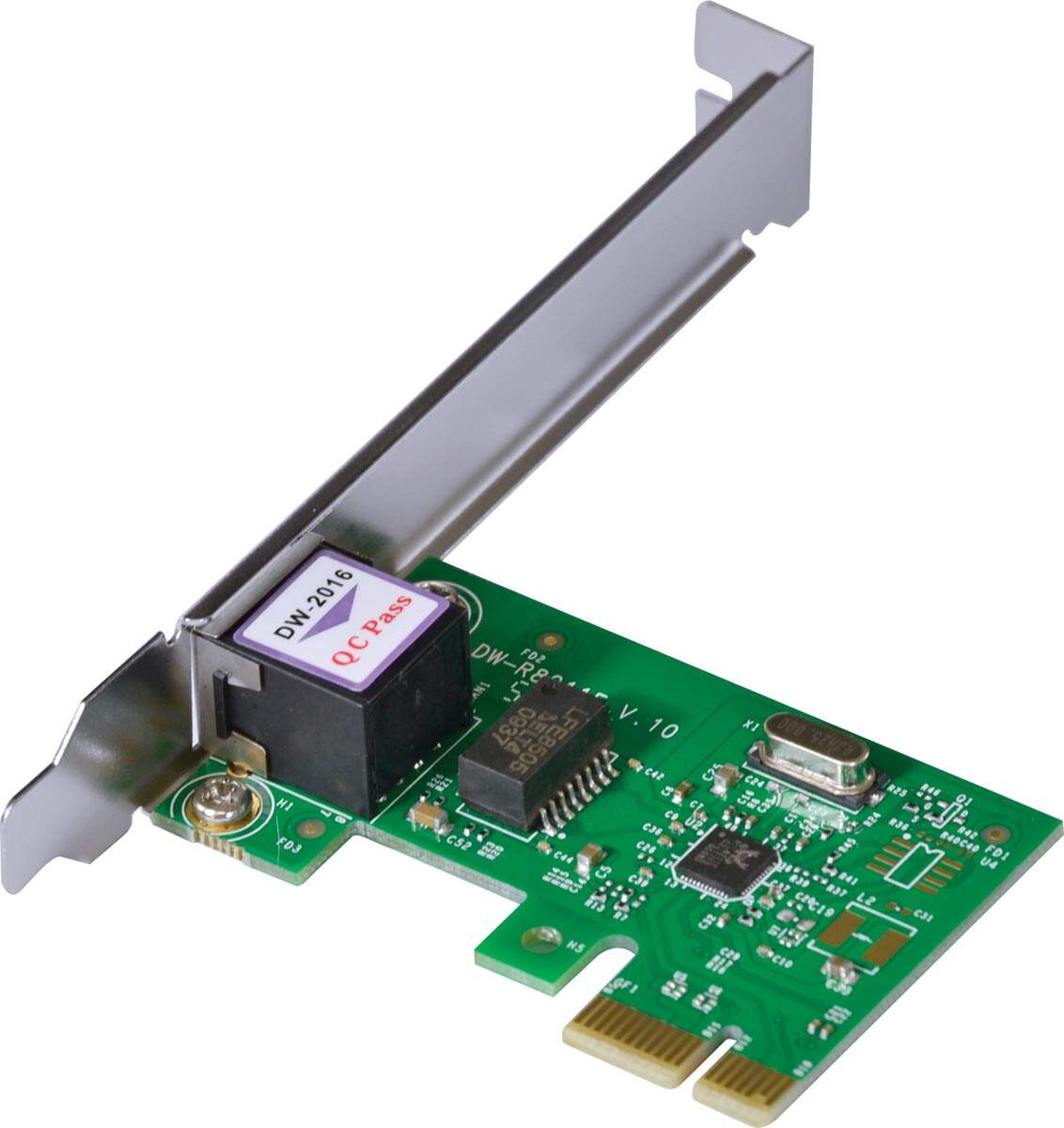 Placa De Rede 10/100/1000 Pci-e Prv1000e Com Suporte Low Profile