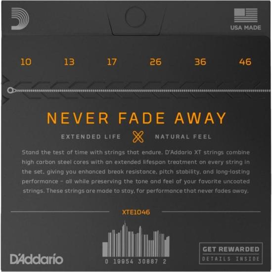 Encordoamento Para Guitarra D Addario XTE1046 Aço .010
