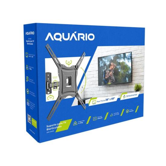 Suporte Biarticulado Para TV Universal 26-60" SAV-3400 Aquário