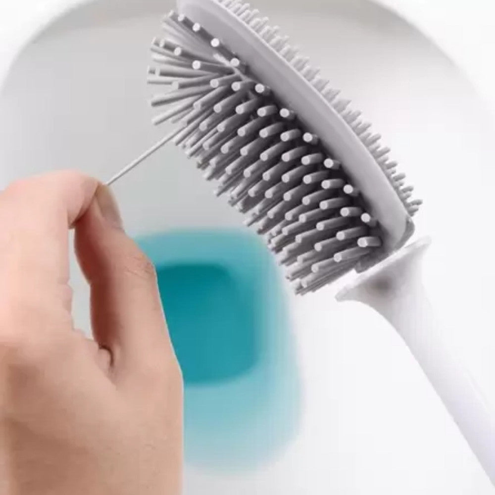 Escova Sanitária Silicone De Limpar Vaso Sanitário Suporte - Sortida