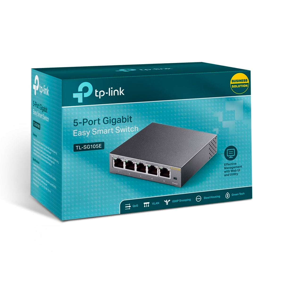 Switch Easy Smart Gigabit De 5 Portas 10/100/1000 Tl-sg105e Smb