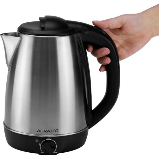 Chaleira Elétrica Agratto Aroma 2,2 Litros Inox 127v