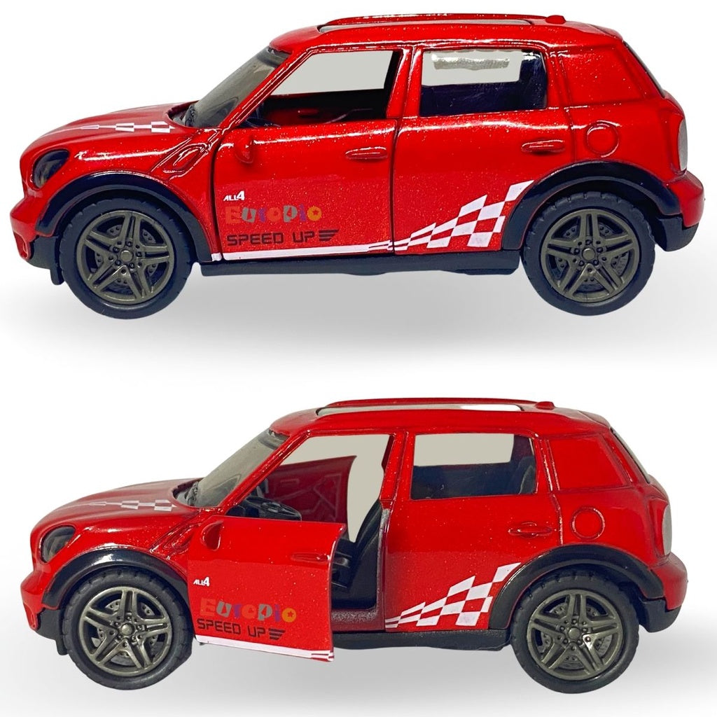 Carrinho De Ferro Miniatura Cooper Countryman Abre As Portas