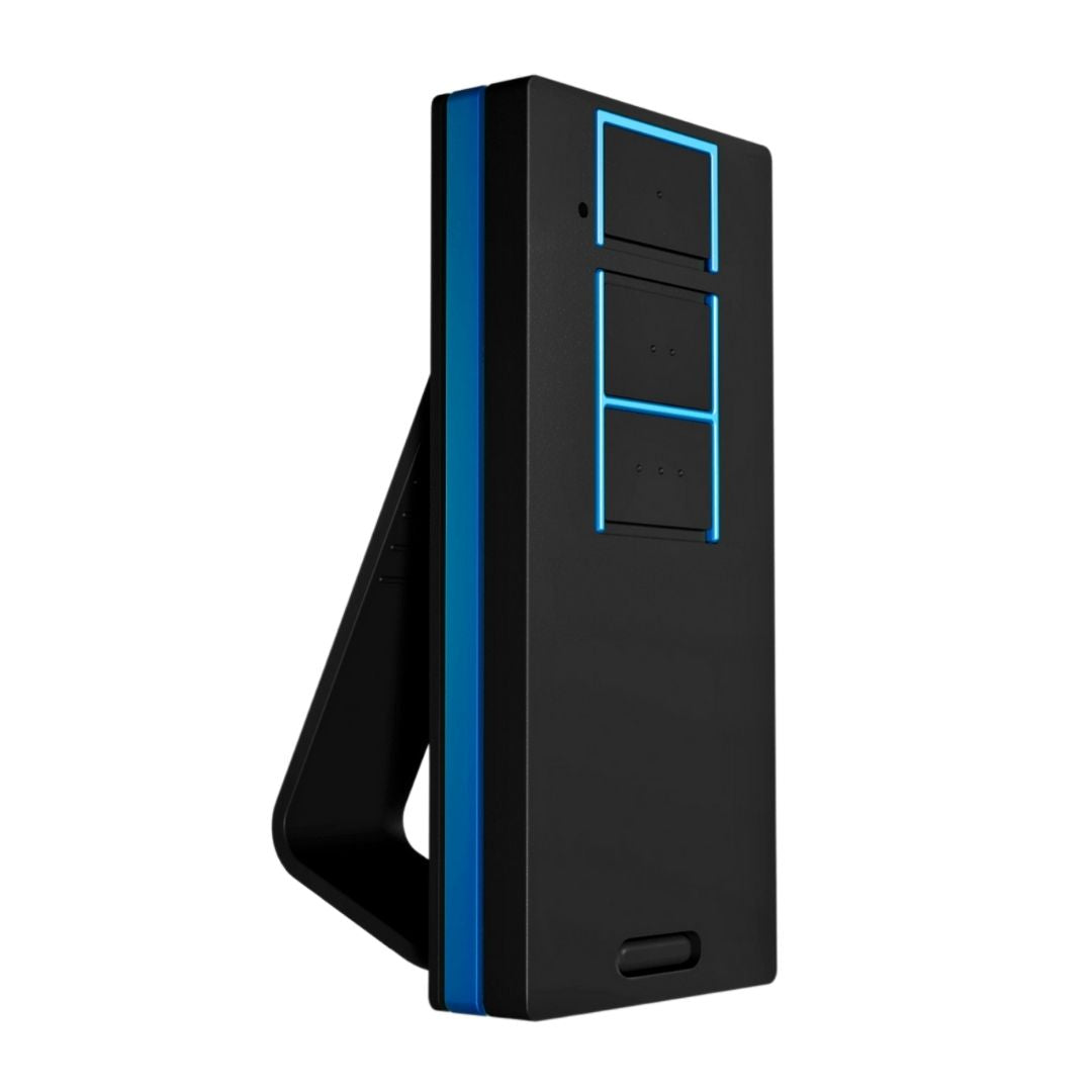 Controle Smart Para Portao 3 Botoes Preto/azul Hitron