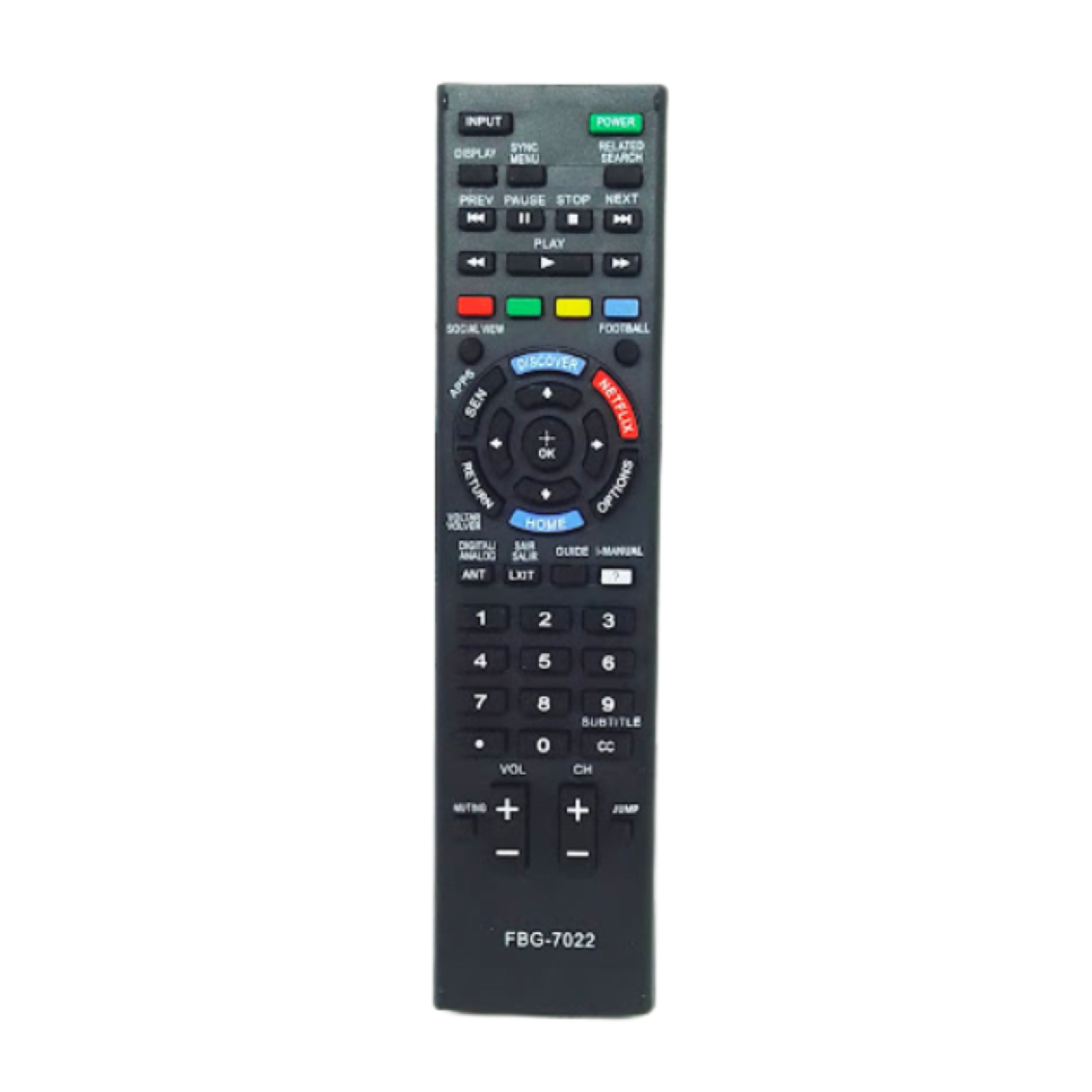 Controle Tv Smart Sony C/netflix Discovery 7022 Importado