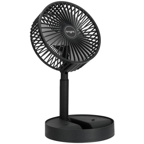 Ventilador Portátil Recarregável Bright VN003 Preto
