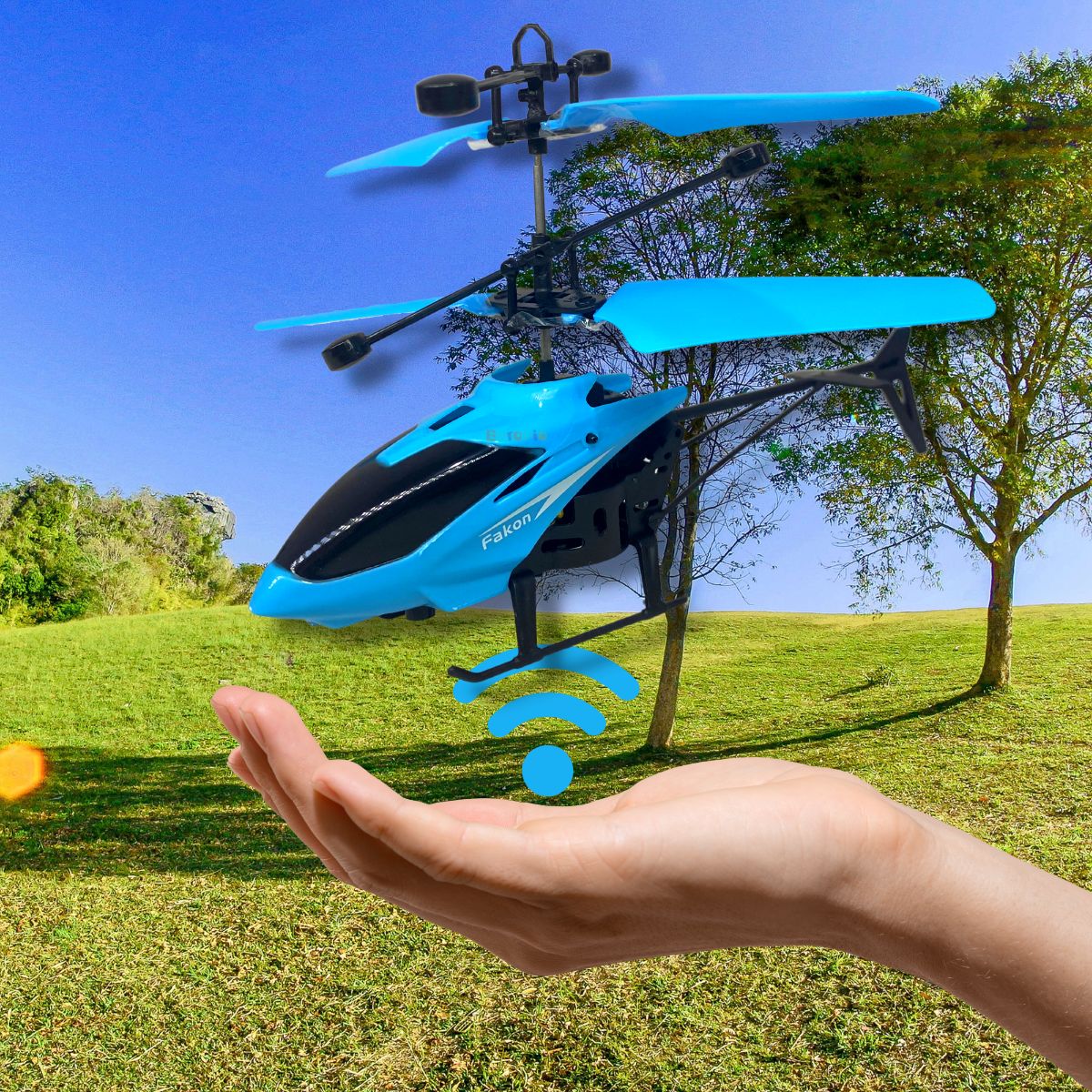 Helicóptero De Brinquedo Com Sensor Mini Drone Recarregável