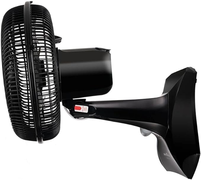 Ventilador De Mesa/parede 2 Em 1 Maxx Force Turbo 60w 6p 30cm 127v Protect Preto Britania