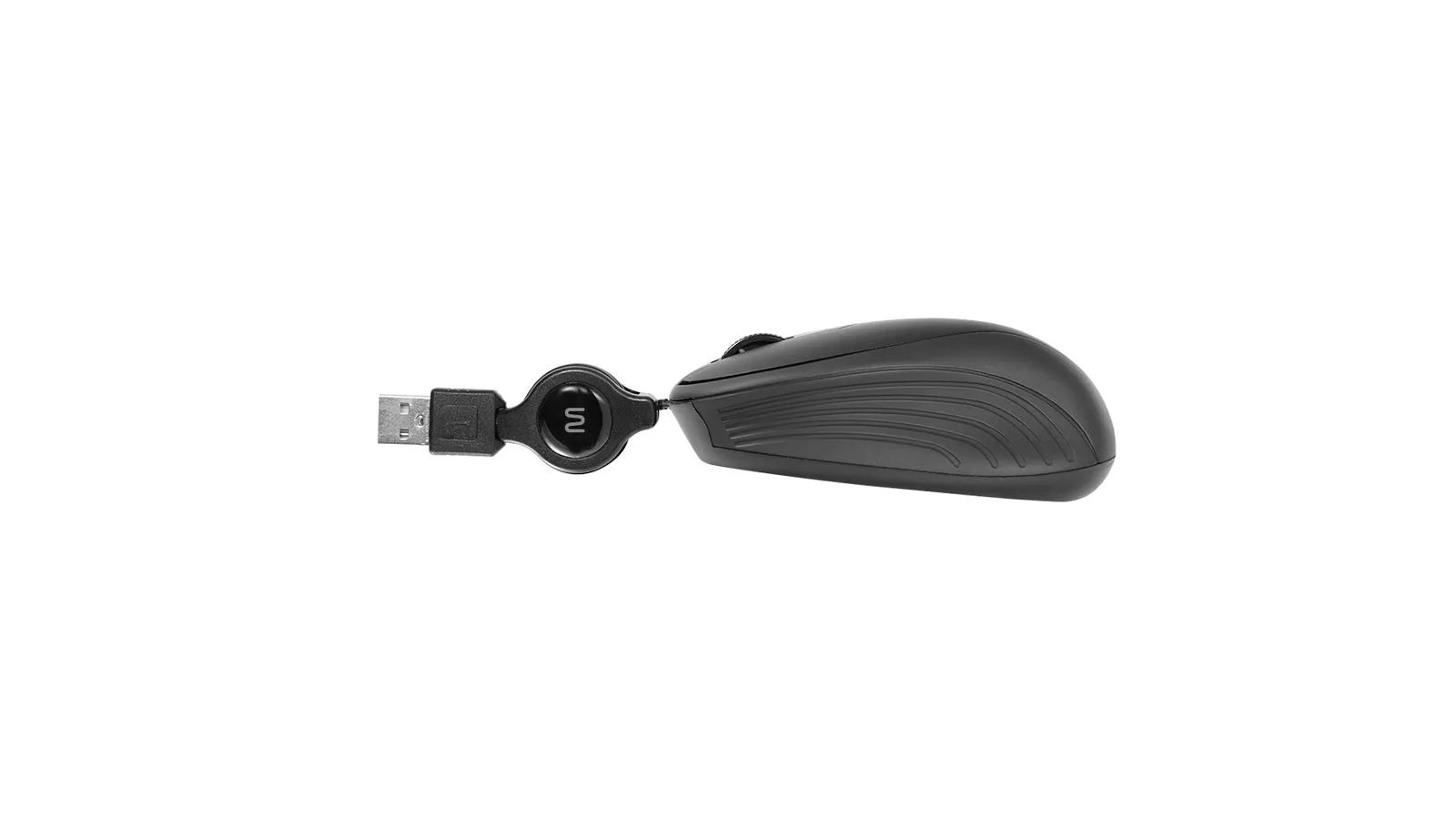 Mouse Com Fio Retratil Wave Usb Mini 1200dpi Mo231 Preto Multilaser
