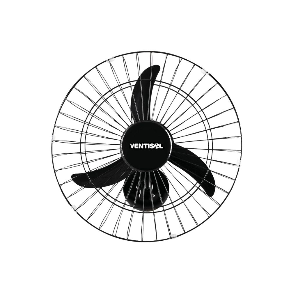 Ventilador De Parede Osc 50cm 3p New Gr Aco Preto 220v Ventisol