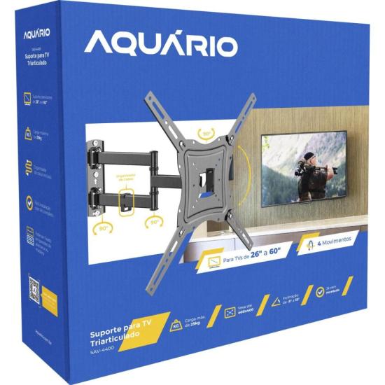 Suporte Triarticulado Para TV Universal 26-60" SAV-4400 Aquário