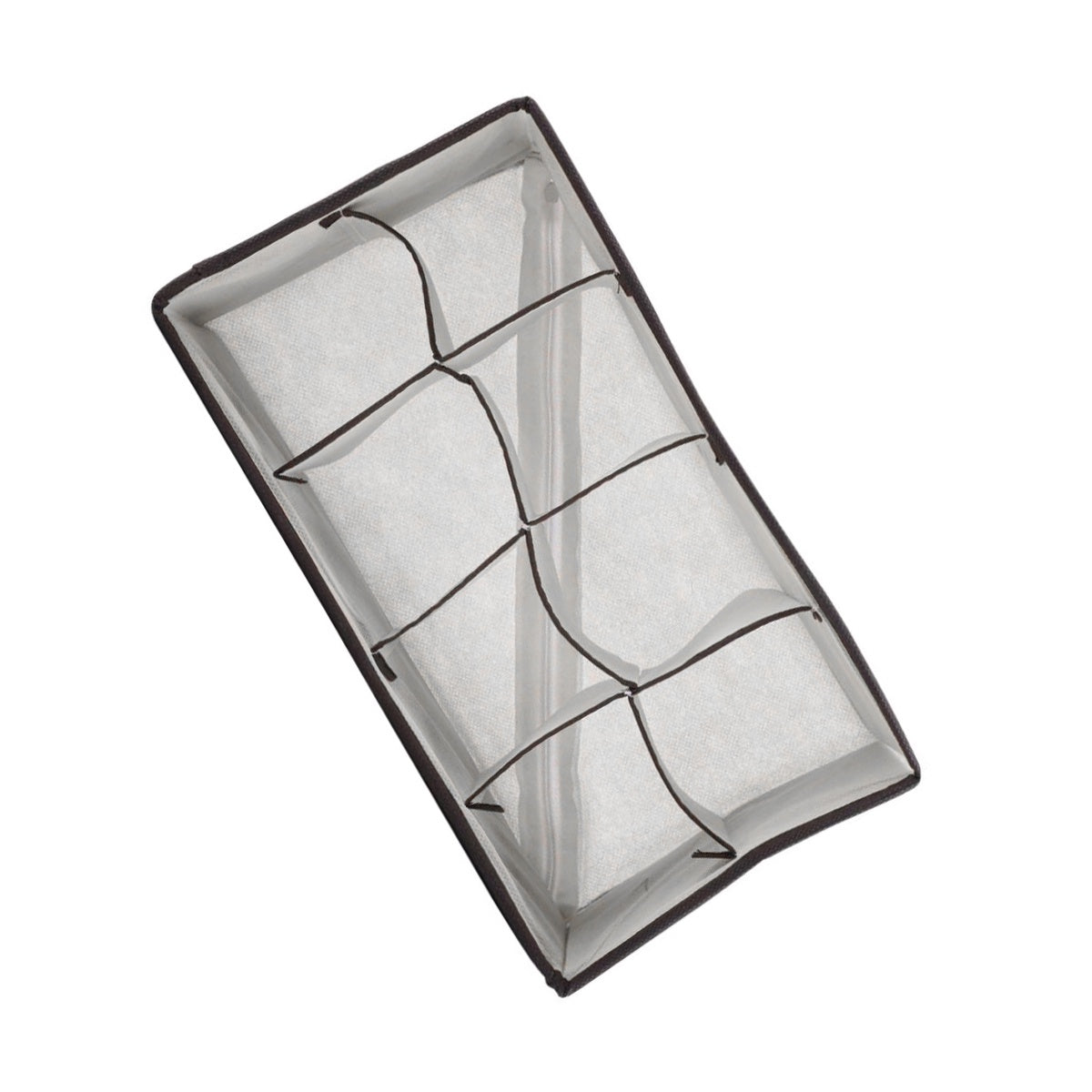 Organizador Gaveta 8 Divisórias Com Zíper Cueca Calcinha Gravata Armário
