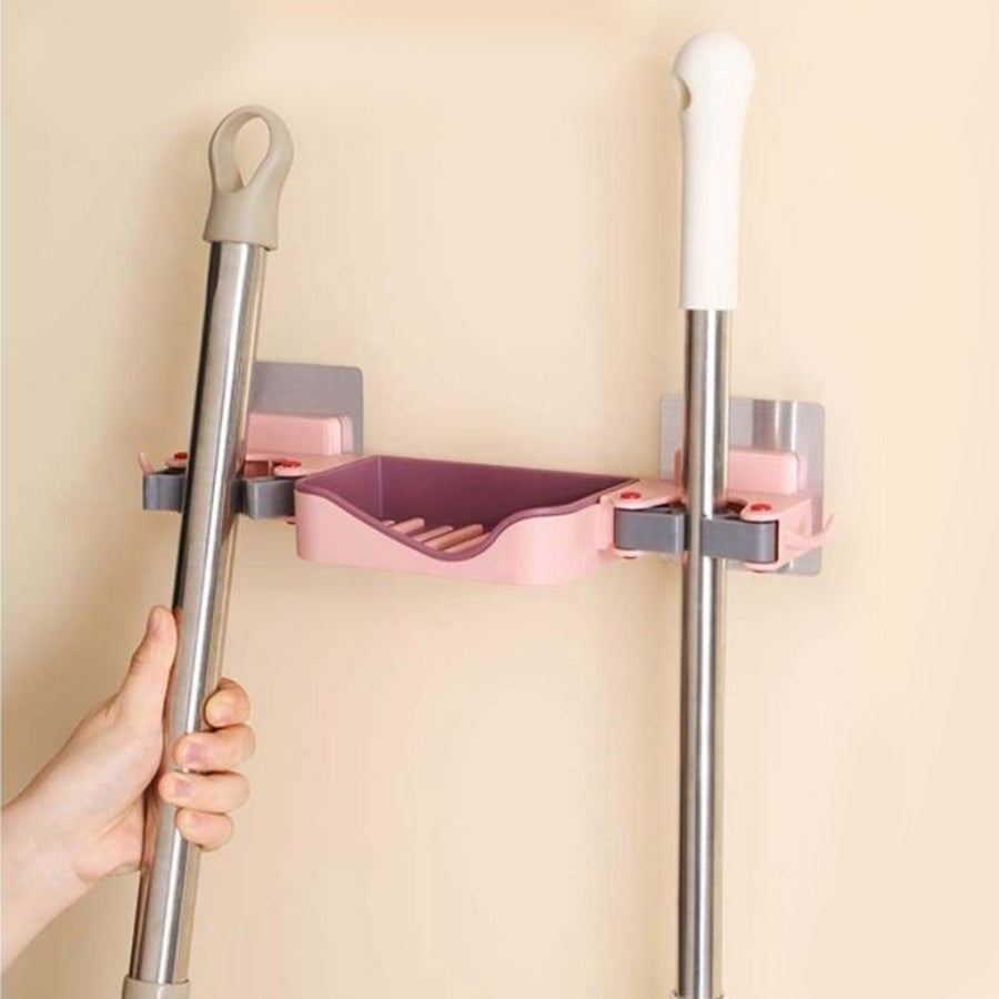 Suporte Para Sabonete Vassoura Rodo De Parede