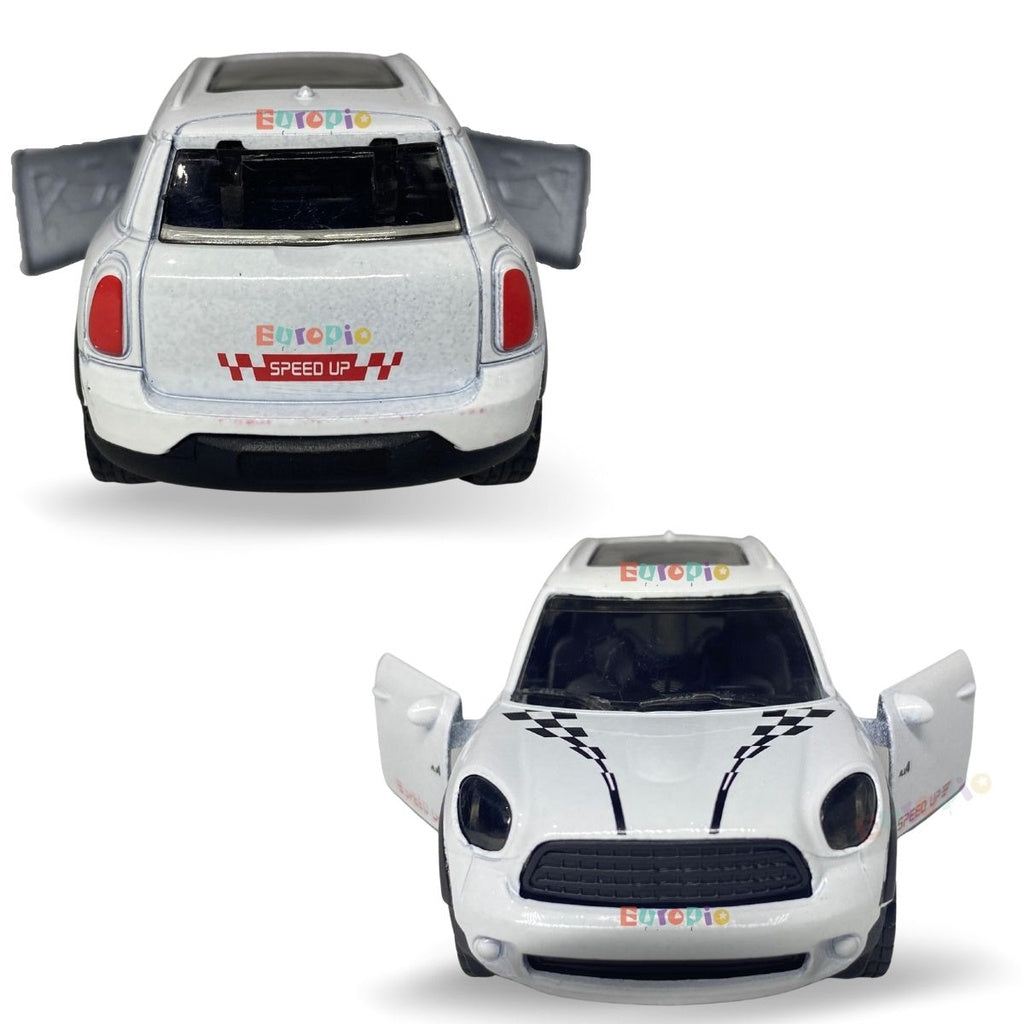 Carrinho De Ferro Miniatura Cooper Countryman Abre As Portas