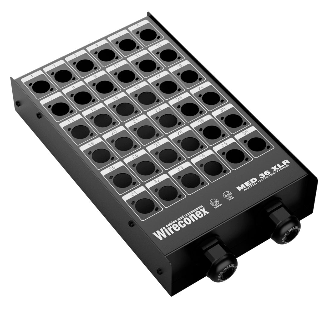 Painel Multicabo 36 Vias Xlr Sem Conectores - Wireconex