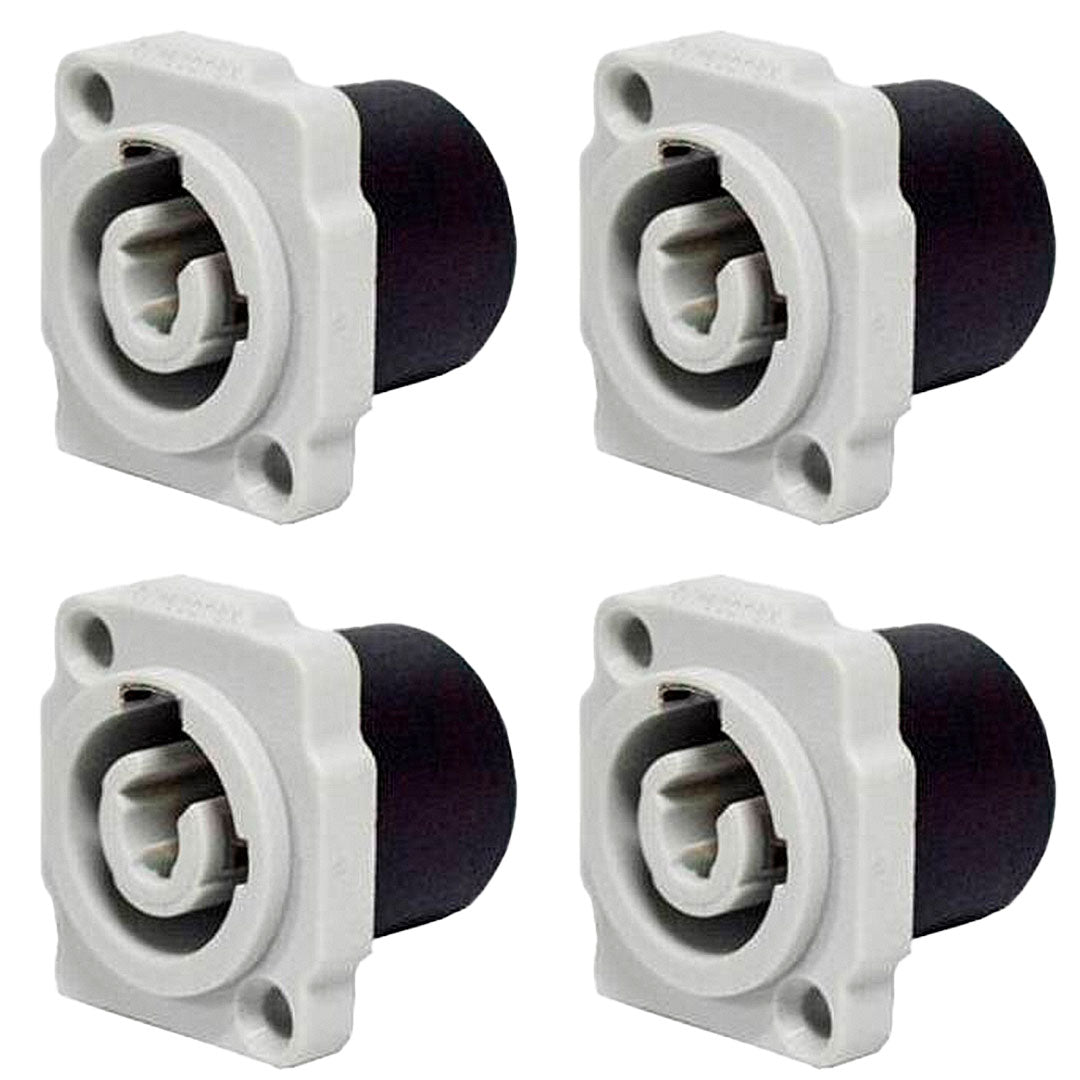 Conector De Ac-out Painel Wc 1833 Out P Gy Pgy Azul Wireconex 04 Unidades