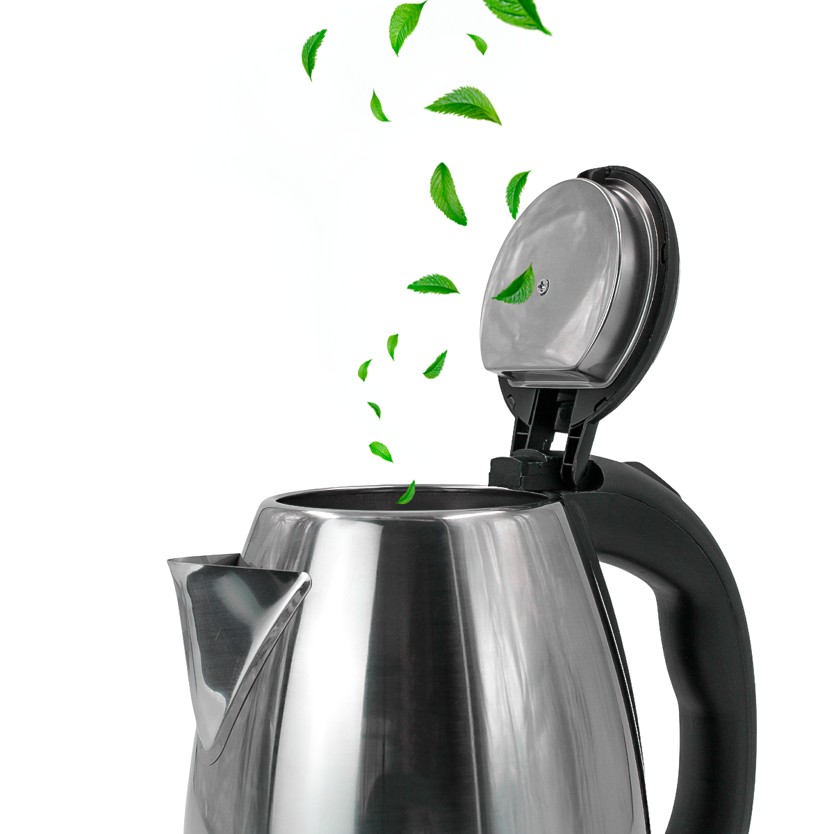 Chaleira Elétrica Aço Inox Jarra Bule 1500w 2l Portátil 110v