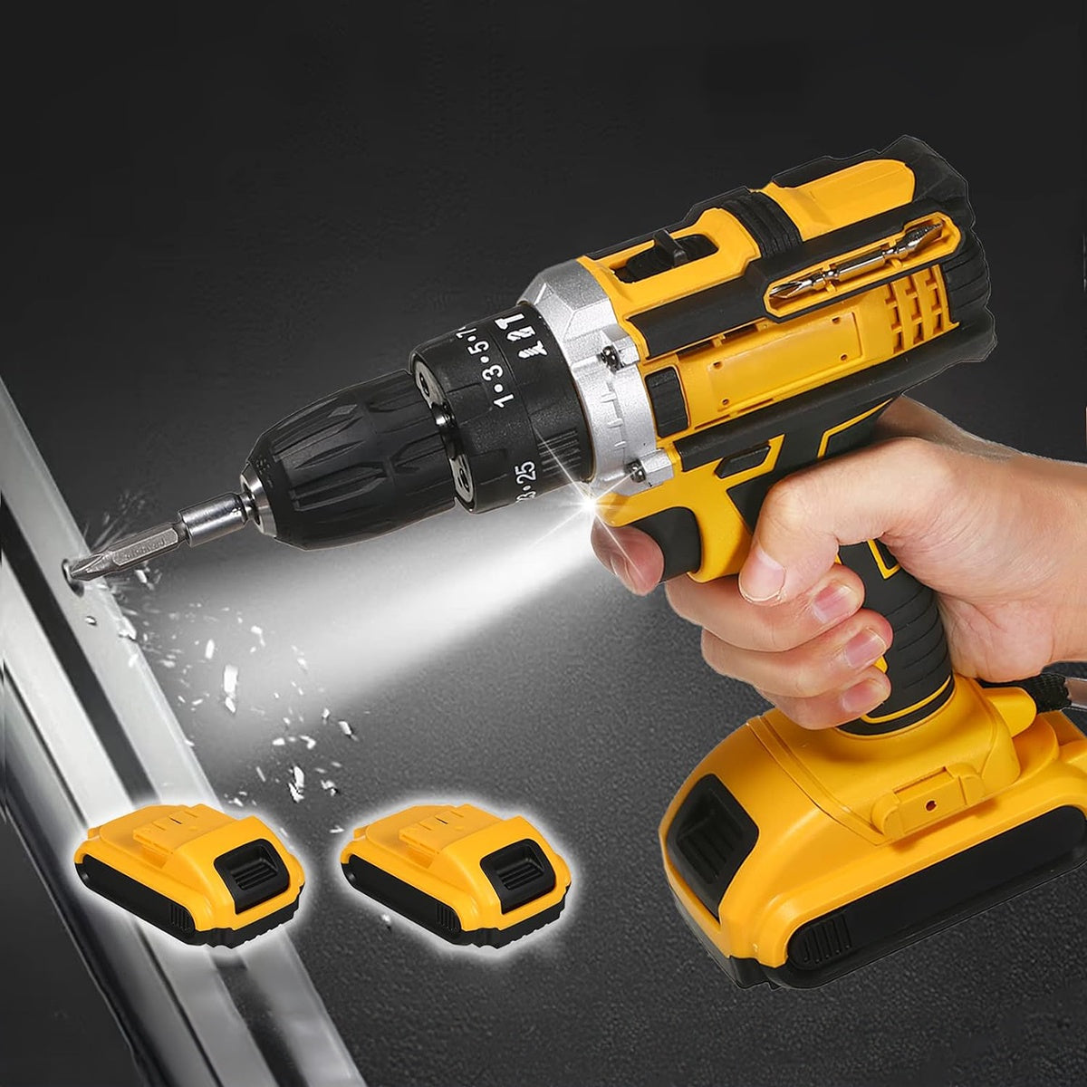 Maleta Ferramentas Furadeira Parafusadeira Sem Fio Bivolt 36v