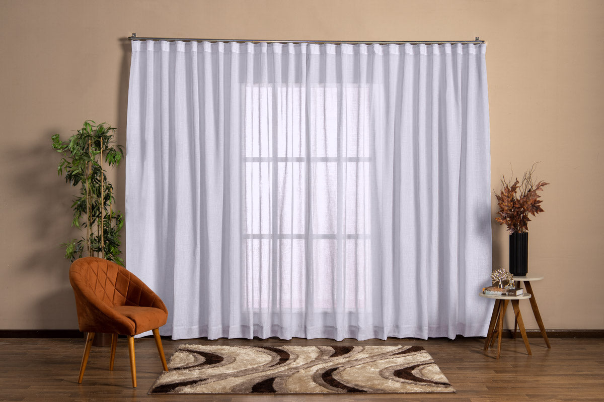 Cortina Jacquard 3,00x2,30 Para Trilho Suíço