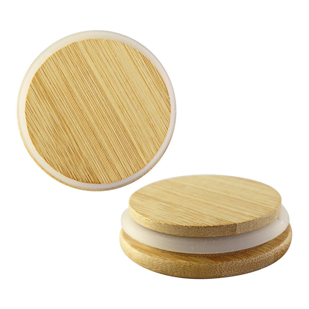 Pote para Mantimentos com Tampa de Bambu 450ml