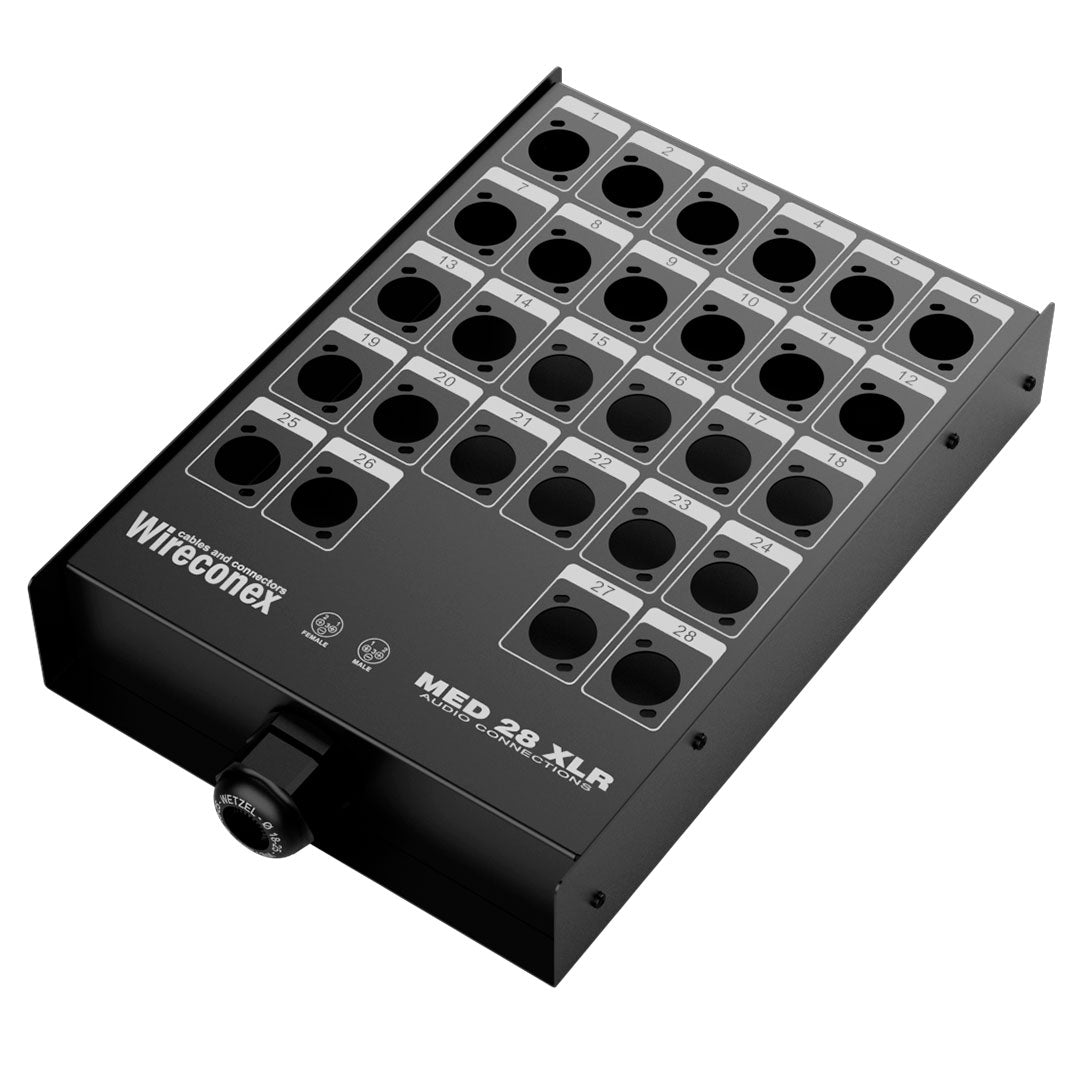 Painel Para Multicabos Sem Conectores 28 Vias Xlr - Wireconex