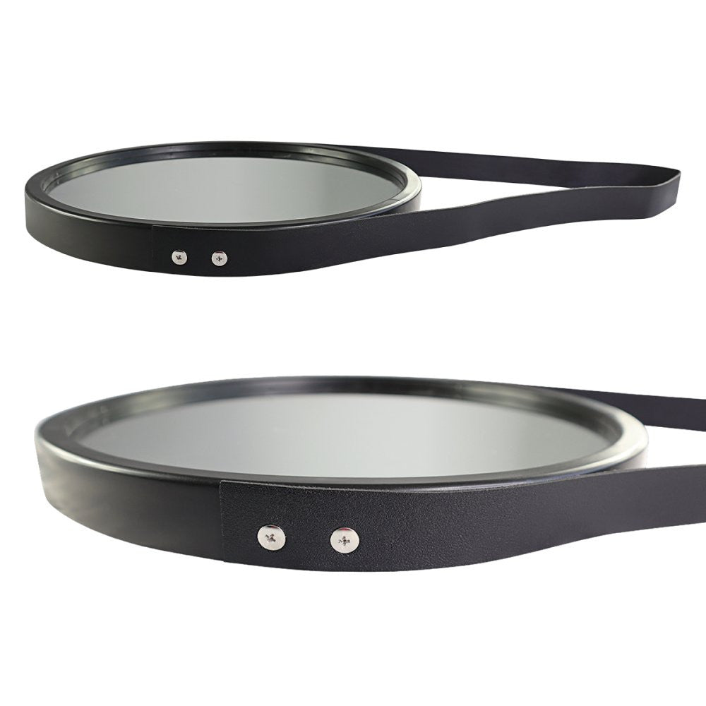 Espelho Decorativo Pequeno Redondo 33cm Preto