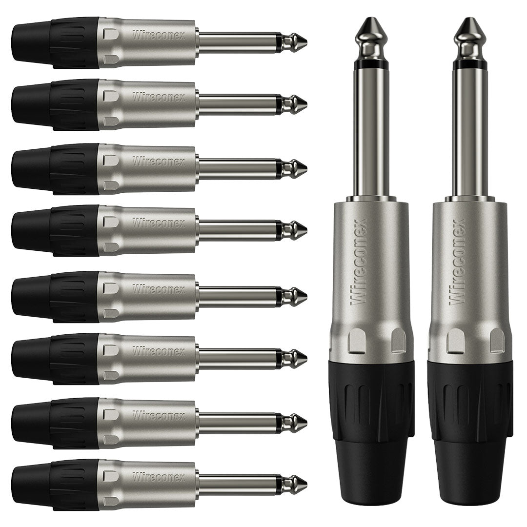 Conector P10 Macho Linha Mono Wc 1112 Wireconex 10 Unidades