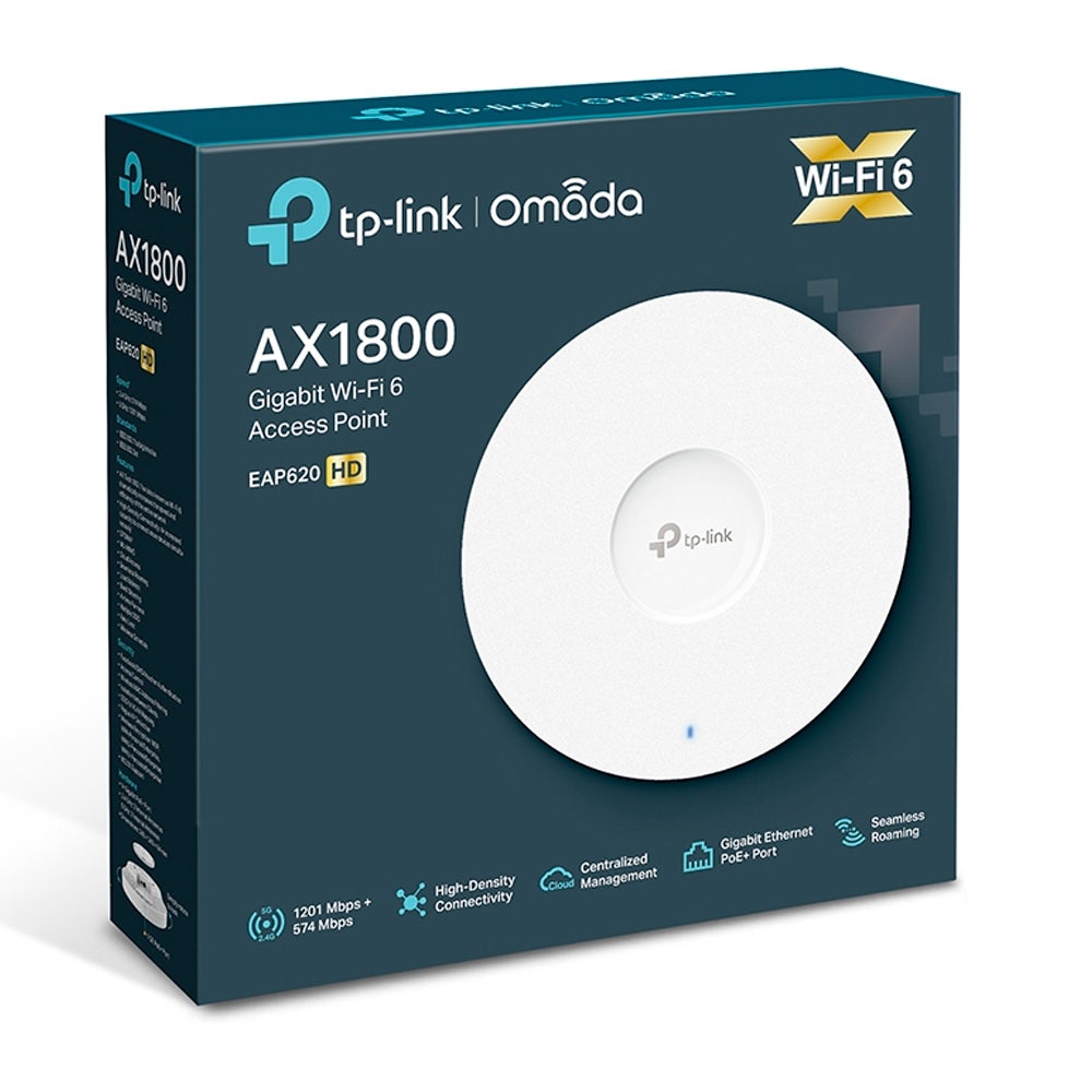 Access Point TP-LINK Wireless AX1800 Wi-Fi 6 - EAP620 HD