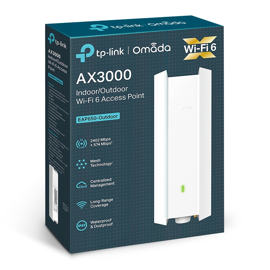 Access Point TP-LINK Wi-Fi 6 TP-Link AX3000 - EAP650-Outdoor