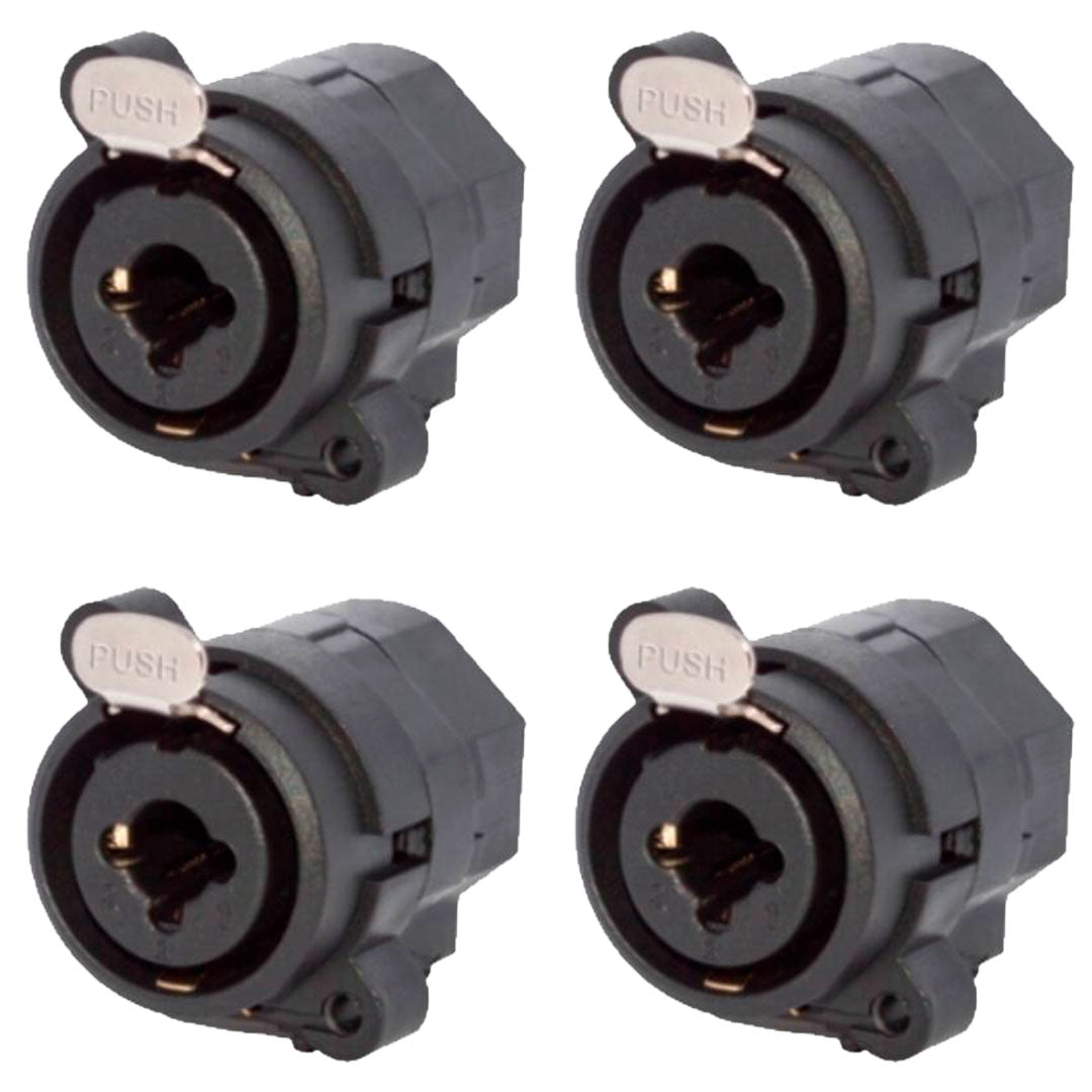 Conector Combo Xlr Fêmea Painel 3p Wc 330 Wireconex 04 Unidades