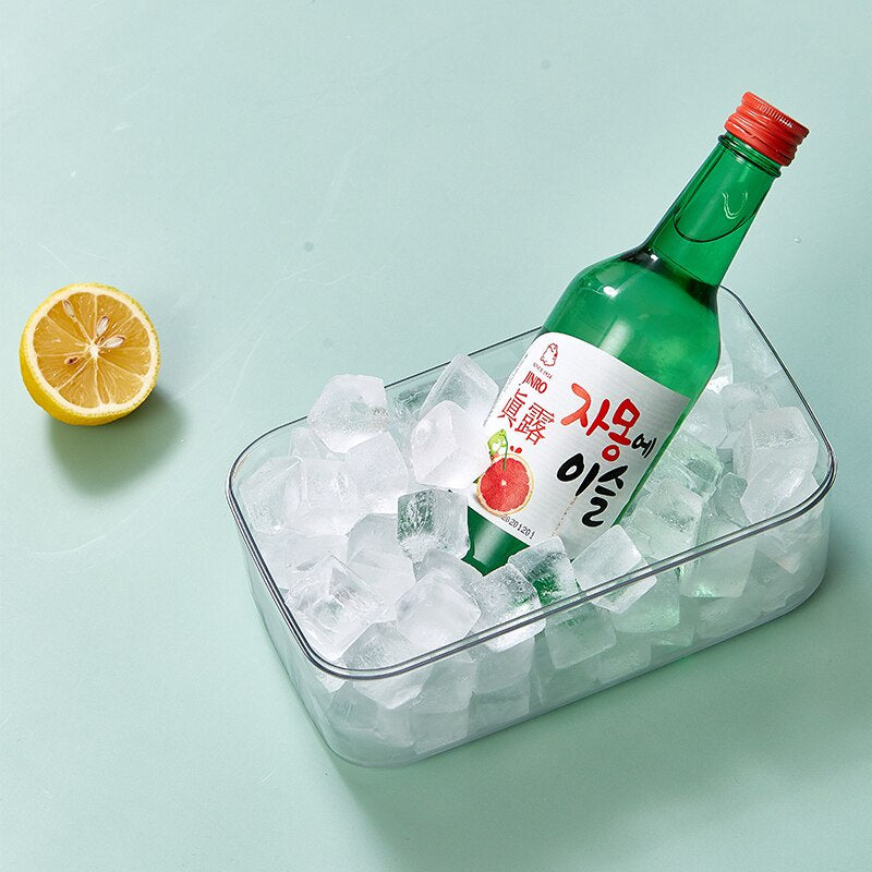 Bandeja Gelo Silicone Com Armazenamento E Tampa 36 Cubos