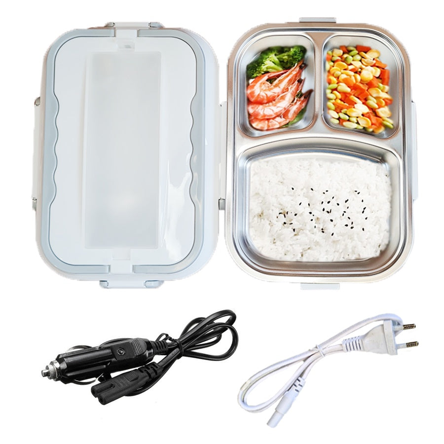 Marmita Térmica Elétrica Para Carro E Tomada Bivolt Portátil