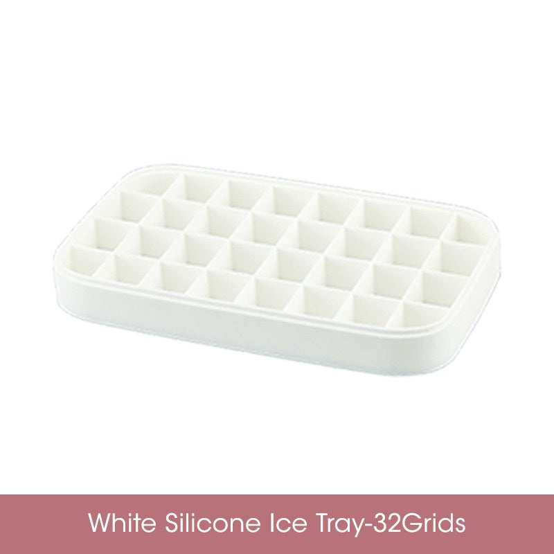 Bandeja Gelo Silicone Com Armazenamento E Tampa 36 Cubos
