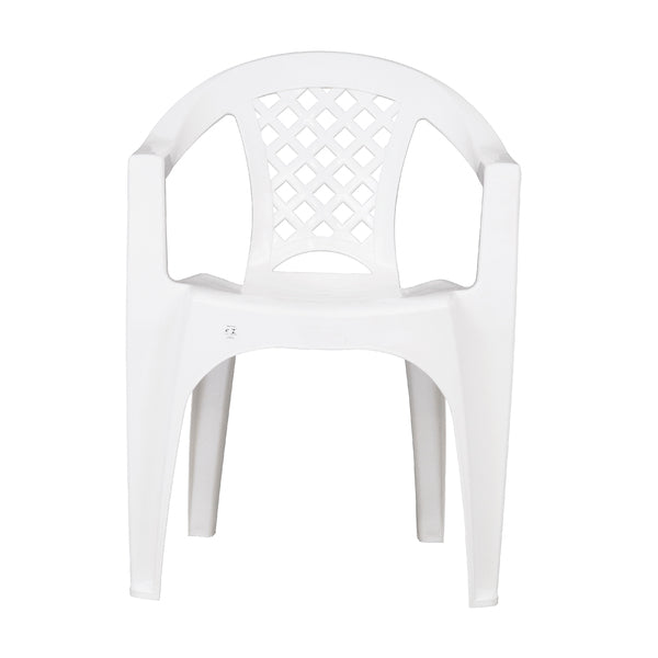 Cadeira de Jardim Plástico 72x50cm Branco Iguape Tramontina