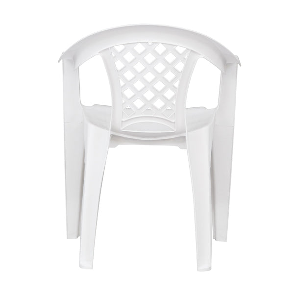 Cadeira de Jardim Plástico 72x50cm Branco Iguape Tramontina