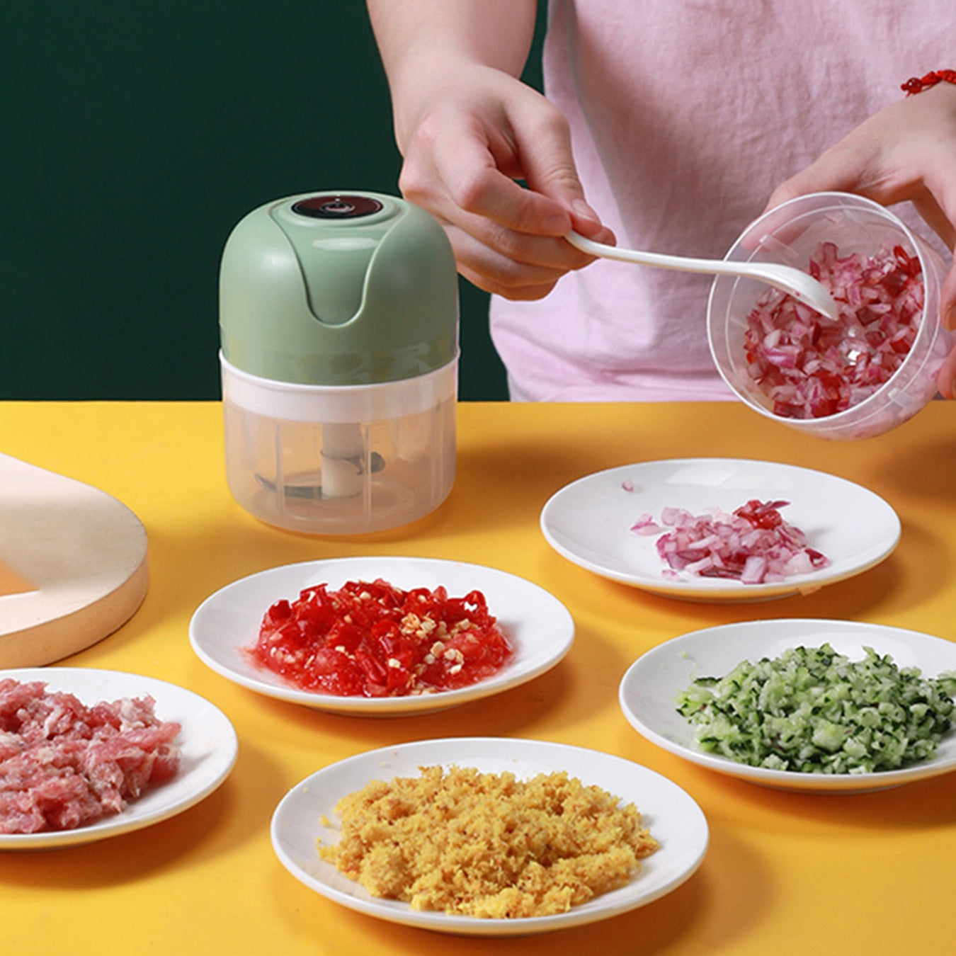 Mini Processador De Alimentos Elétrico Usb 250ml