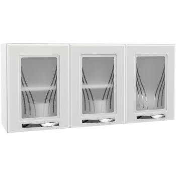 Armario Triplo Telasul Star 3 Pts C/vidro - 816007-01