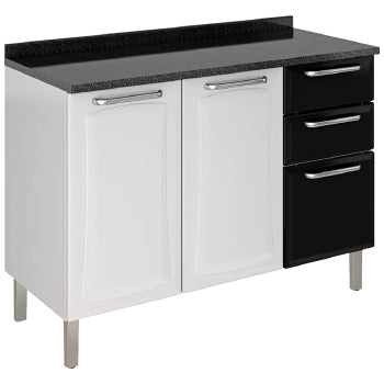 Balcao Itatiaia Tarsila 1,20m 3 Pts 2 Gvs S/tampo - 3500001463