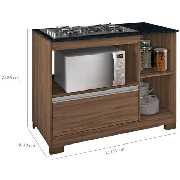 Balcao Cooktop Notavel Nt 3050 1 Pt 1 Gavetao - Nt3050