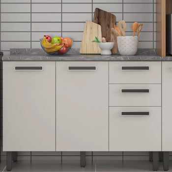 Balcao Itatiaia New Jazz 1.20 M 3 Pts 2 Gv C/tampo - 3600001606