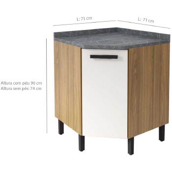 Balcao Canto Itatiaia New Jazz 1 Pt C/ Tampo - 3600001605