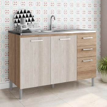 Balcao Pia Kits Parana Mad 1,20 M S/tampo - 2905